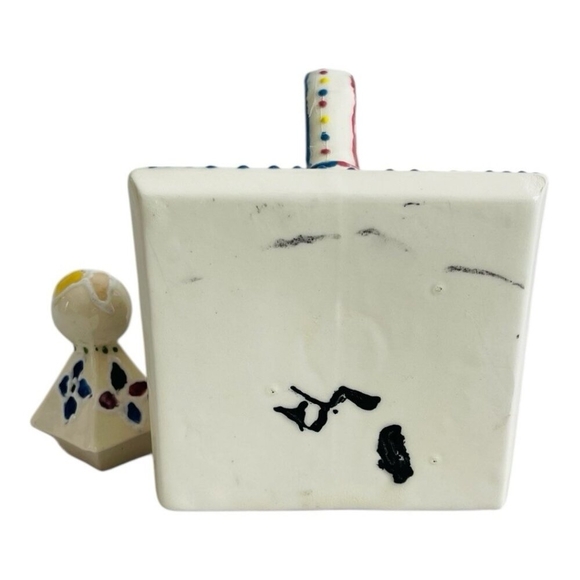 Unique Art Small Pyramid Teapot Hand Crafted Triangle Shape Ceramic Tea Pot - Picture 6 of 6